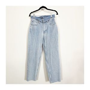 Abercrombie & Fitch Mom Jeans Light Wash High Rise Womens Size 27, 4